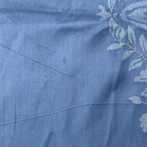 Mid-Century Modern White Lodge Italy Silk Jade Blue Scalamandre Silks Sample - Picture 11 of 16